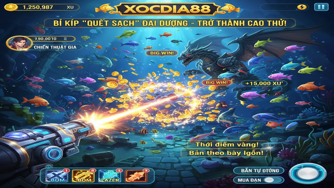 Cách quét sạch đàn cá chỉ trong 1 nốt nhạc Xocdia88