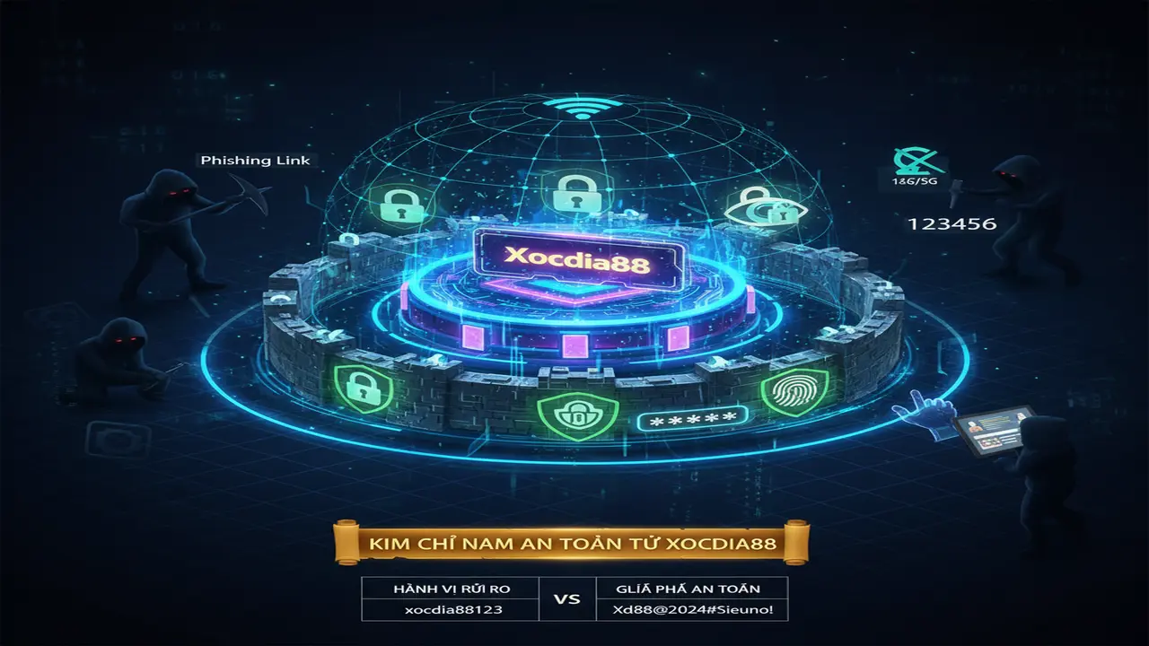 Bảo mật tài khoản: Chống hack tuyệt đối Xocdia88