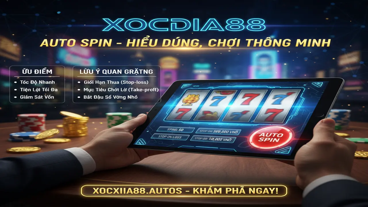 Sự thật về tính năng Auto Spin khi quay hũ Xocdia88