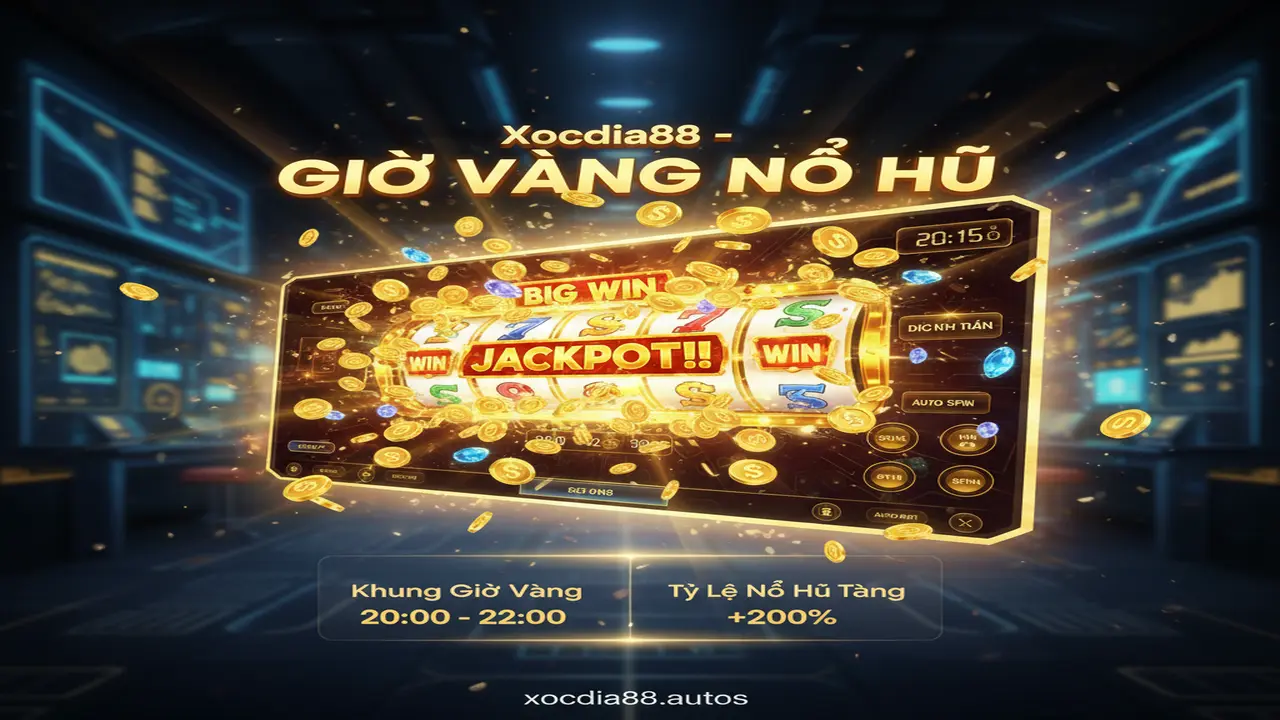 Giờ vàng nổ hũ: Cứ quay là trúng lớn Xocdia88