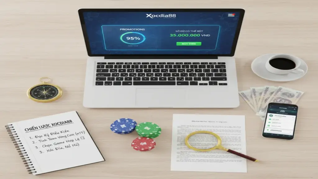 Lưu ý để rút tiền khuyến mãi thành công Xocdia88