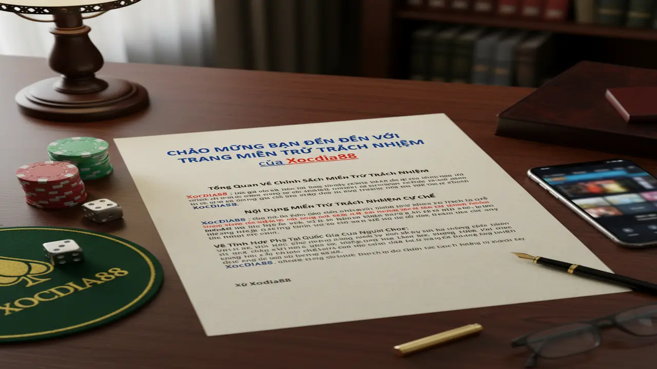 Miễn Trừ Trách Nhiệm Xocdia88
