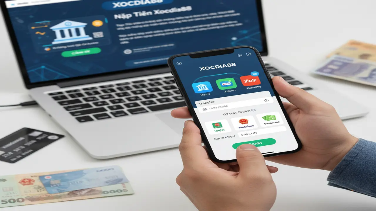 Nạp tiền (Ngân Hàng, Ví Điện Tử, Thẻ Điện Thoại) Xocdia88