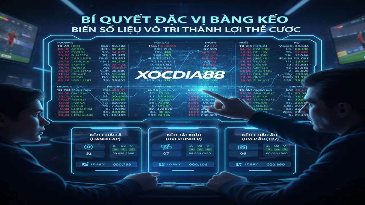 Đọc vị bảng kèo nhà cái như dân chuyên Xocdia88