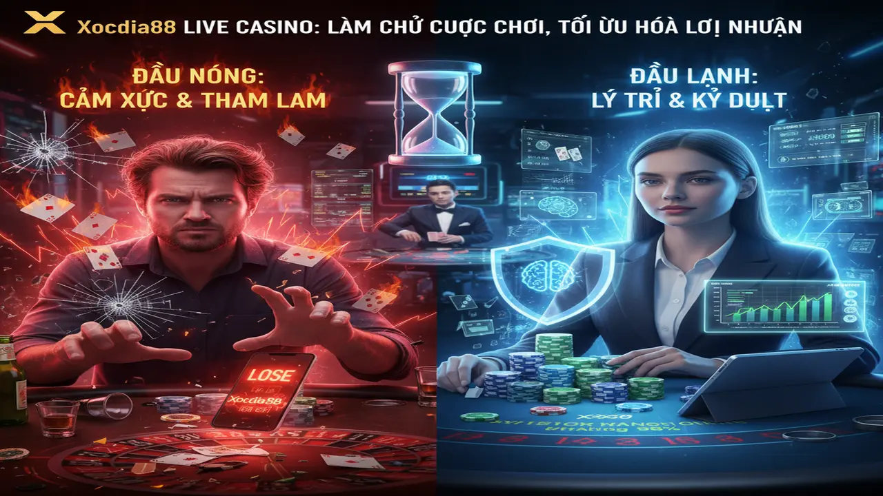 Giữ cái đầu lạnh khi chơi Live Casino Xocdia88